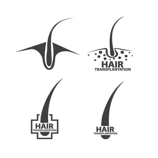 Saç folikülü tedavi tasarım — Stok Vektör
