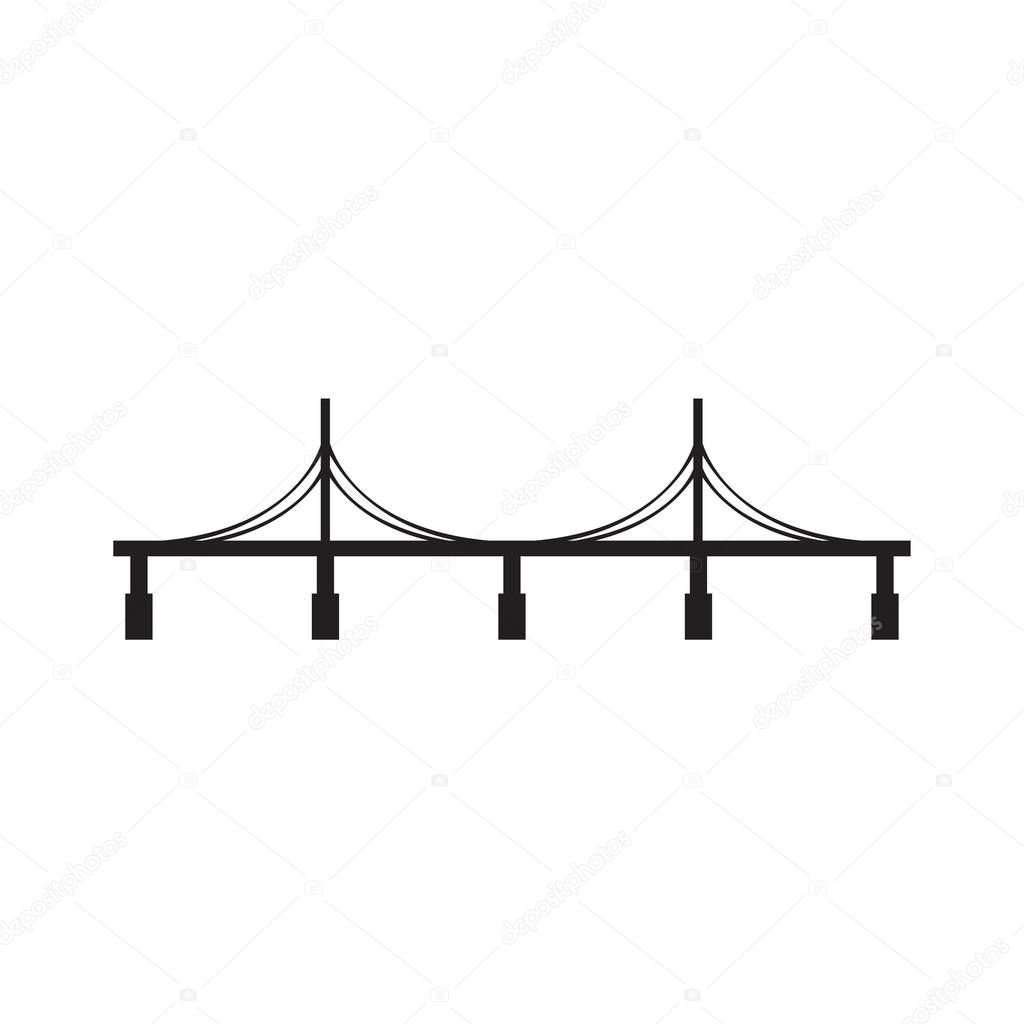 bridge icon black on white background