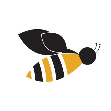 Beyaz arka planda harika bir arı tasarımı.