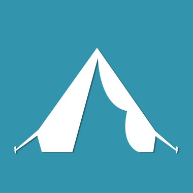 Tasarım için kamp çadır simgesi simgesi simgesi simgesi