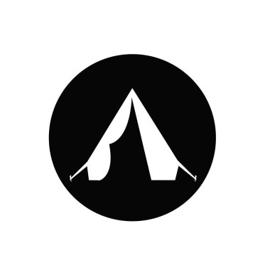 Tasarım için kamp çadır simgesi simgesi simgesi simgesi