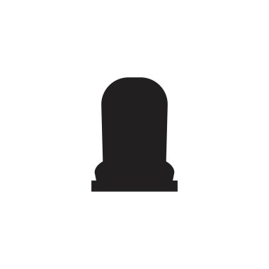 Beyaz arka planda yalıtılmış tombstone simgesi