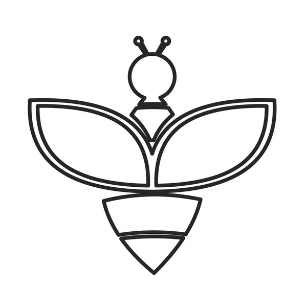 Icône d'abeille. Illustration vectorielle de concept pour le design . — Image vectorielle