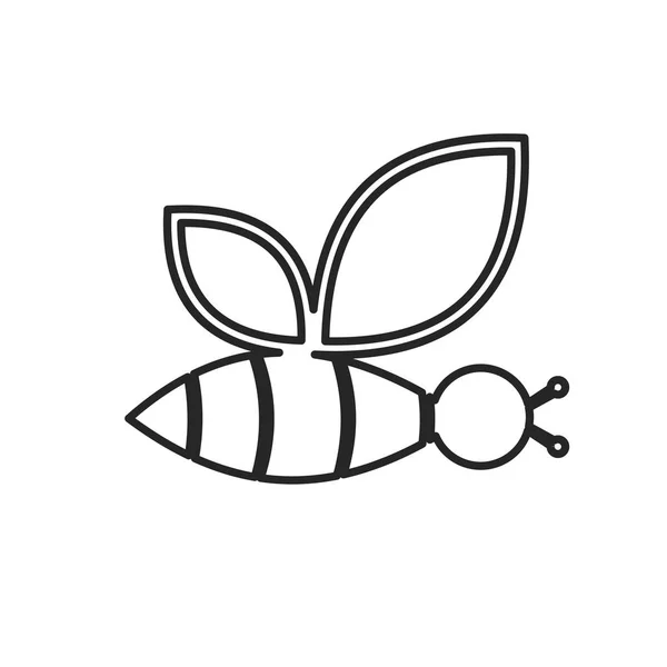 Bee icon. Vector concept illustration for design. — Stock Vector