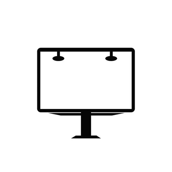 Icono de la cartelera aislado sobre fondo blanco — Vector de stock