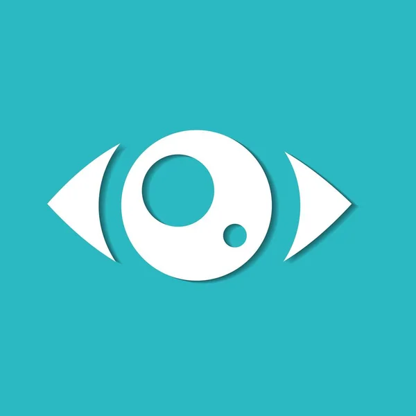 Icona occhio, moderno stile minimale design piatto — Vettoriale Stock