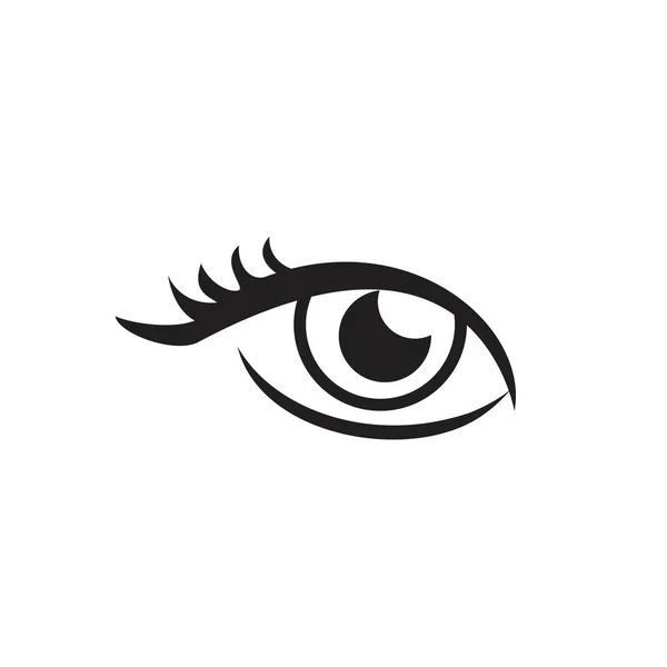 Ögon ikon, modern minimal flat design stil — Stock vektor