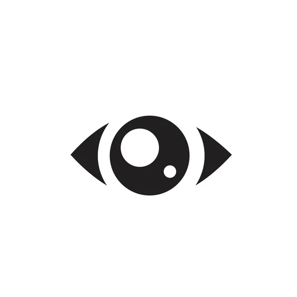 Ögon ikon, modern minimal flat design stil — Stock vektor