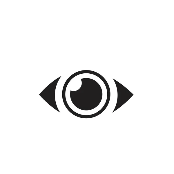 Ikona oka, moderní minimální plochý styl designu — Stockový vektor