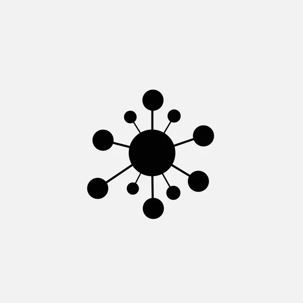 Icône de molécule isolée sur fond blanc — Image vectorielle