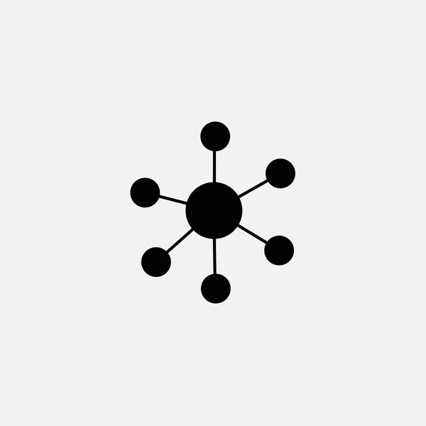 Піктограма молекули ізольована на білому тлі — стоковий вектор