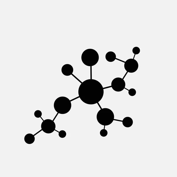 Icône de molécule isolée sur fond blanc — Image vectorielle