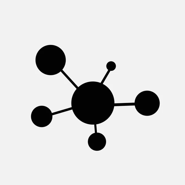 Molekula ikon elszigetelt fehér background — Stock Vector