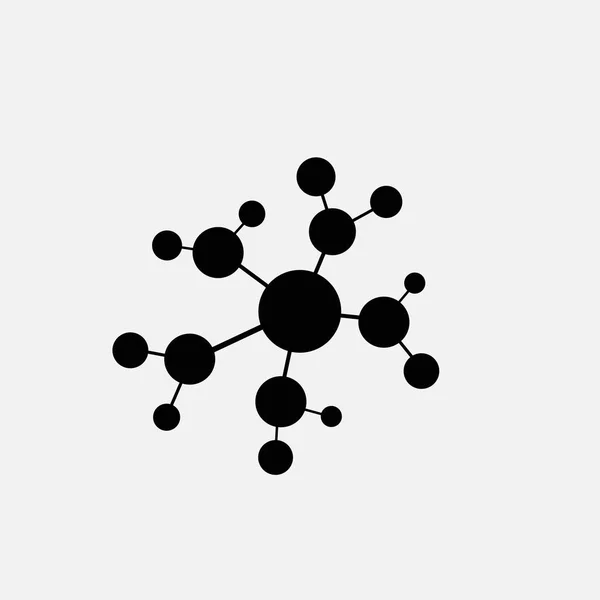 Εικονίδιο μόριο που απομονώνονται σε λευκό φόντο — Διανυσματικό Αρχείο