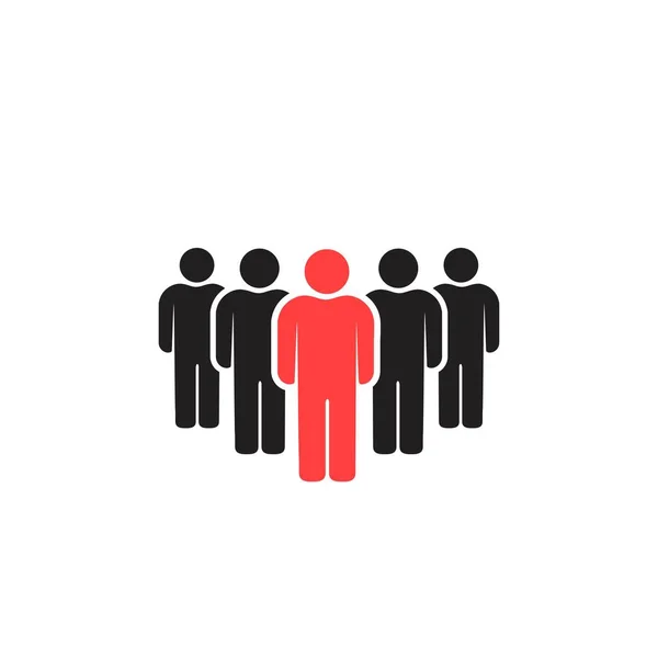 Ícones de pessoas conjunto isolado no fundo branco — Vetor de Stock
