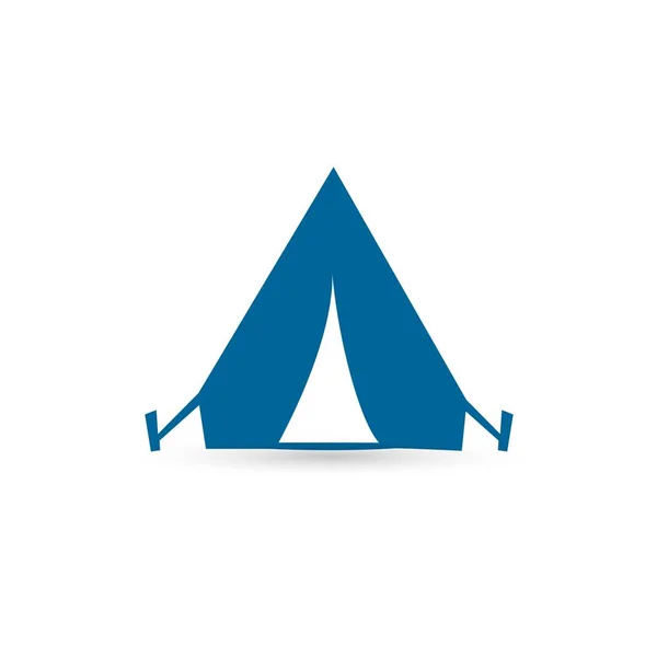 Símbolo de sinal de ícone de barraca de acampamento para design — Vetor de Stock