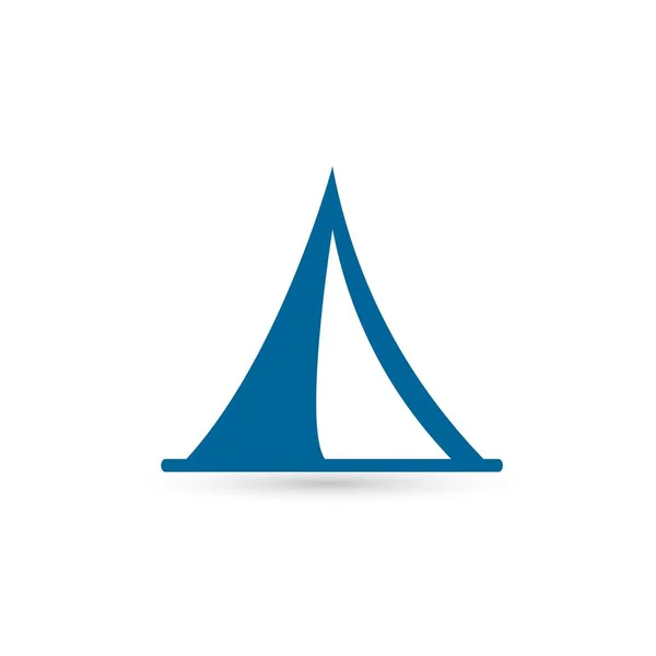 Camping tenda icona segno simbolo per il design — Vettoriale Stock