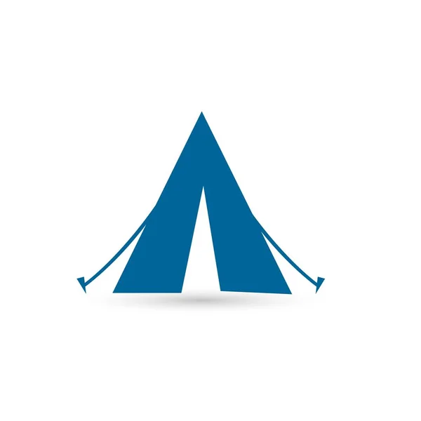 Camping tent pictogram teken symbool voorontwerp — Stockvector