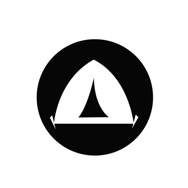 Camping tent pictogram teken symbool voorontwerp — Stockvector