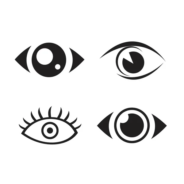 Augen und Augen Icon Set Vektorsammlung. Stockvektor