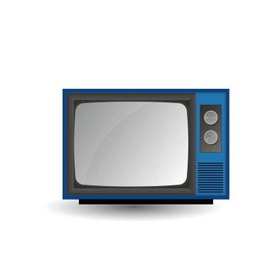 Eski bir Tv vektör çizim.