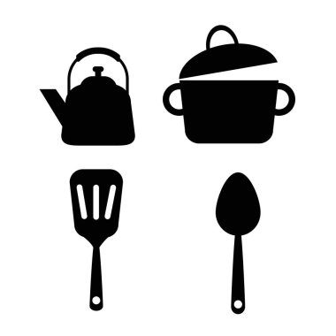 Yemek ve mutfak simgesi koleksiyonu