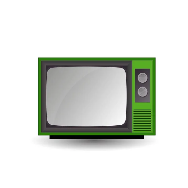 Ilustración vectorial del viejo televisor . — Archivo Imágenes Vectoriales