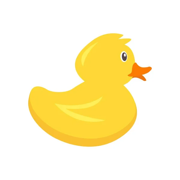 Ducky Bad Toy plat vector kleur pictogram. — Stockvector