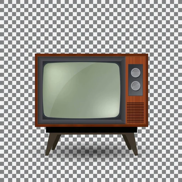 Ilustración vectorial del viejo televisor . — Archivo Imágenes Vectoriales