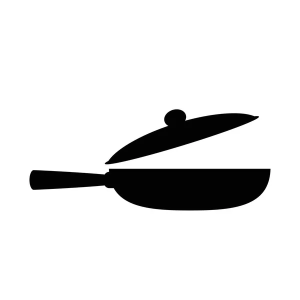 Kitchen Pan ikon på vit bakgrund — Stock vektor