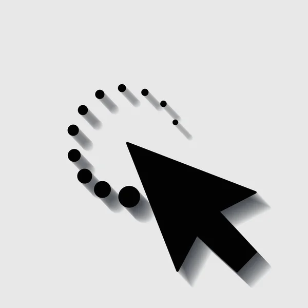 Simbolo del cursore del mouse - freccia clic puntatore illustrazione isolato — Vettoriale Stock