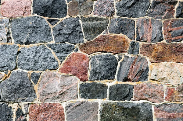 Surowca Ścienne Wykonane Kamieni Klejona — Zdjęcie stockowe