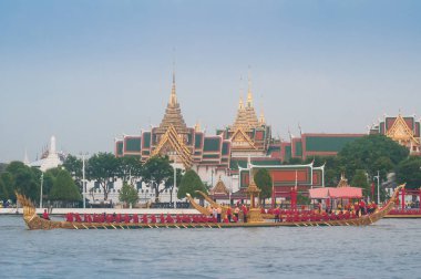 Bangkok, Tayland - 10 Ekim 2019 Kraliyet Mavnası Anantanakkhara