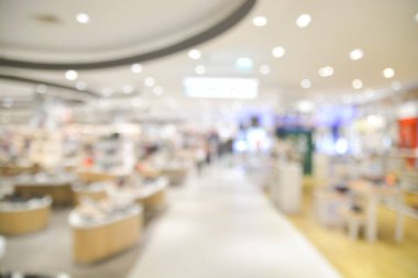 İnsanların alışveriş yaptığı soyut bulanıklık ve Işık Bokeh Arkaplan resmi