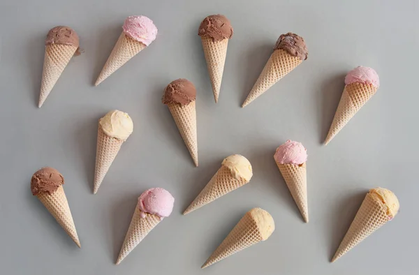 초콜렛 바닐라 아이스크림 — 스톡 사진