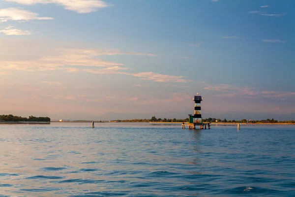 Benátský Záliv Výhled Moře Večerní Krajina — Stock fotografie
