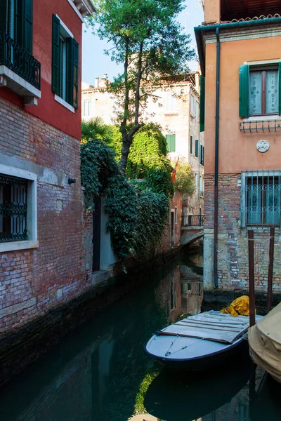 Kanaal Venetië Een Romantische Plek Het Hart Van Venetië — Stockfoto