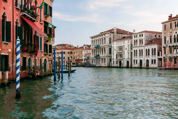 Canal Venise Maisons Sur Eau — Photo