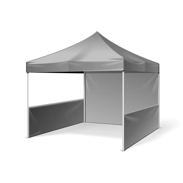 Promocionais evento ao ar livre Feira Pop-Up tenda Móvel Marquee. Prepara-te, Template. Ilustração Isolado em fundo branco. Pronto para o seu design. Publicidade de produtos. Vetor EPS10 —  Vetores de Stock