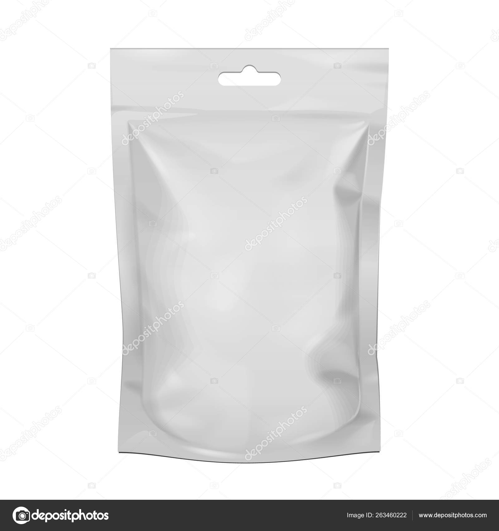 Download Mockup Blank Food Stand Up Flexible Pouch Snack Sachet Bag Mock Up Template Illustration Isolated On White Background Ready For Your Design Product Packaging Vector Eps10 Vector Image By C Semenchenko