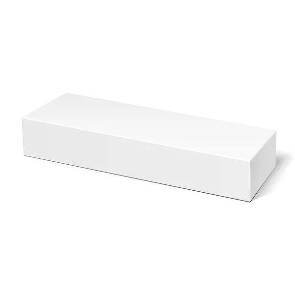 Produktattrappe Karton Kunststoffverpackung Box. Illustration isoliert auf weißem Hintergrund. mock up Vorlage bereit für Ihr Design. Vektor eps10 Vektorgrafiken