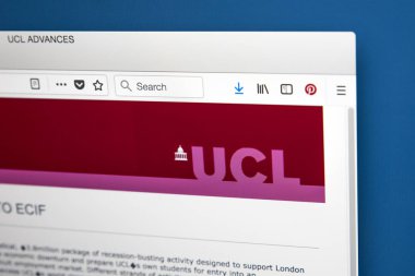 Londra, İngiltere - 17th Mayıs 2018: University College London - Londra'da, 17 Mayıs 2018 üzerinde bulunan bir kamu araştırma Üniversitesi için resmi web sitesi ana sayfası.