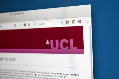 Londra, İngiltere - 17th Mayıs 2018: University College London - Londra'da, 17 Mayıs 2018 üzerinde bulunan bir kamu araştırma Üniversitesi için resmi web sitesi ana sayfası.