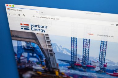 Londra, İngiltere - 23 Mayıs 2018: Harbour enerji - 23 Mayıs 2018 EIG küresel enerji ortakları tarafından kurulan enerji yatırım aracı için resmi web sitesi ana sayfası.
