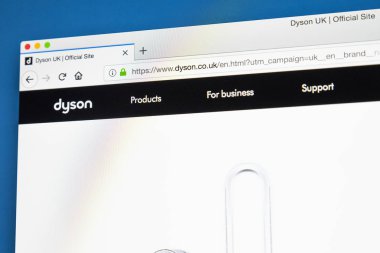 Londra, İngiltere - 23 Mayıs 2018: Dyson Ltd - 23 Mayıs 2018 üzerinde İngiliz teknoloji şirketi için resmi web sitesi ana sayfası.