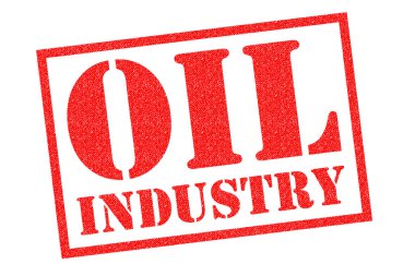 Sanayi Kırmızı lastik damgası beyaz bir arka plan üzerinde petrol. 