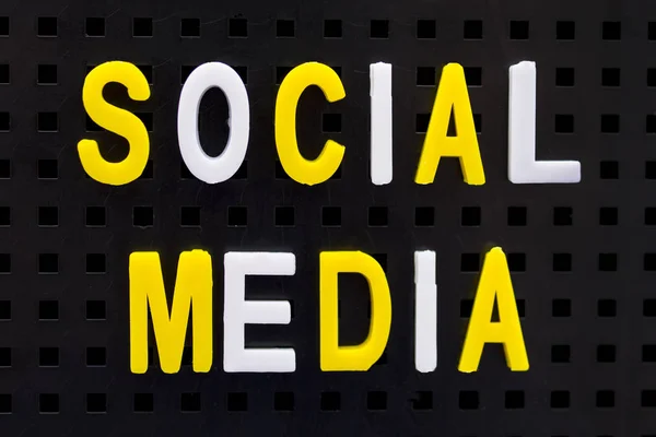Media Social Explicitado Quadro Peg — Fotografia de Stock