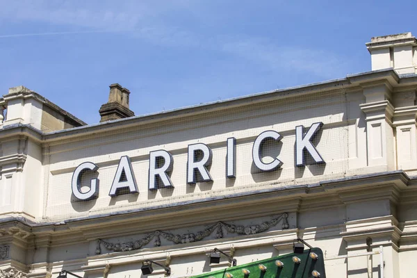 London Storbritannien Juni 2018 Utsidan Garrick Theatre Ligger Charing Road — Stockfoto