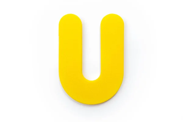 Yellow Letter White Background — Stock Photo, Image