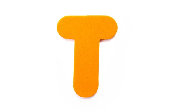 白地にオレンジ文字 — ストック写真